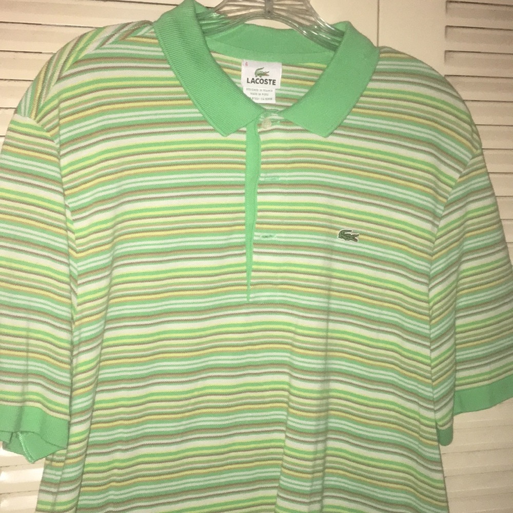 Men’s Lacoste Stripped Polo
